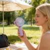Portable Fan Small Fans Sweet Color Hand Fan Third Speed Ventilators Usb Charging Ventilator Adjustable Angle Practical Cooling Tool for Home