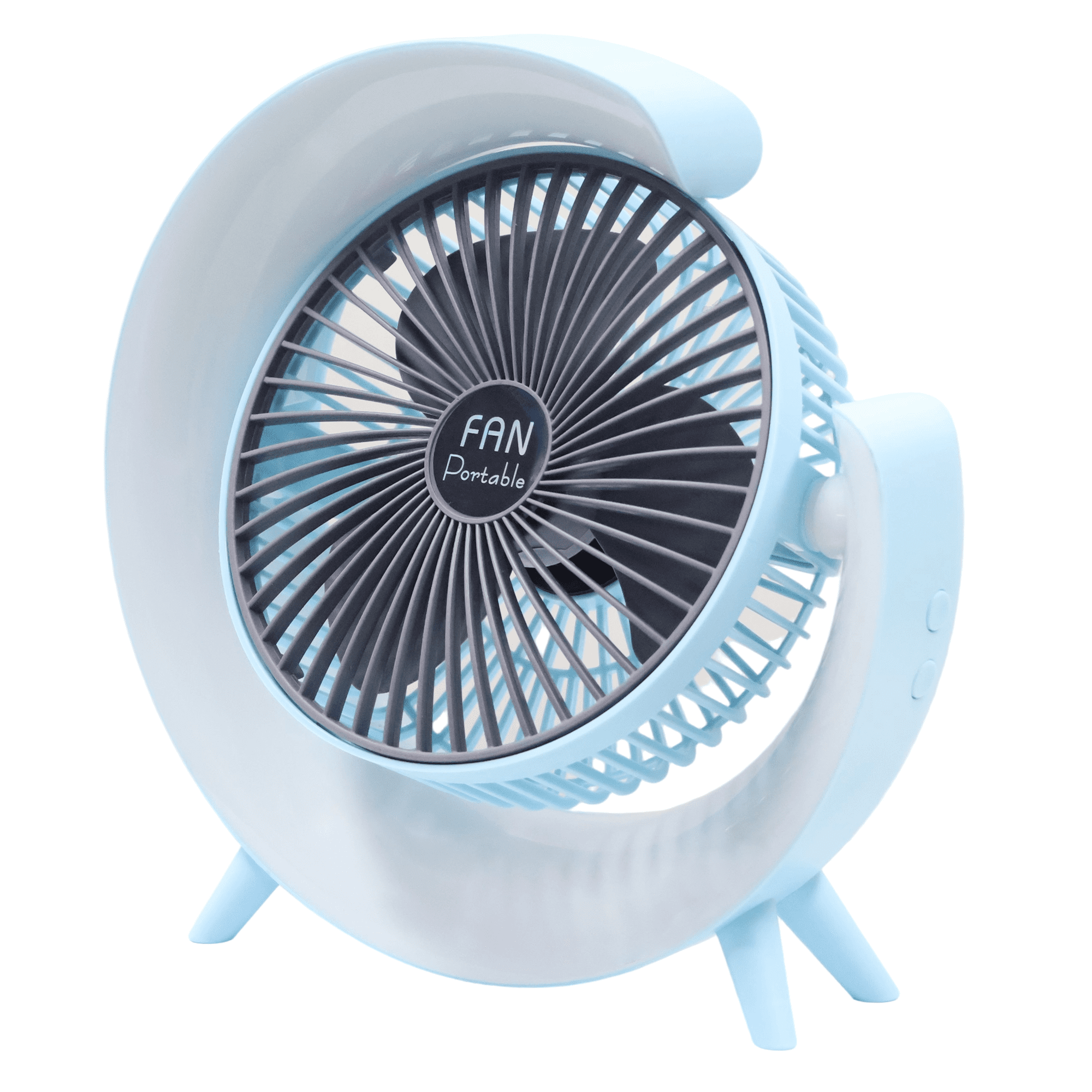 Portable Fan, USB Rechargeable Portable Desk Fan, 3 Speed Settings, 5 ...