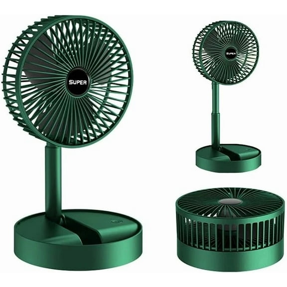 Portable Fan Usb Rechargeable Foldable Table Desk Fan Telescopic Floor 3 Speeds