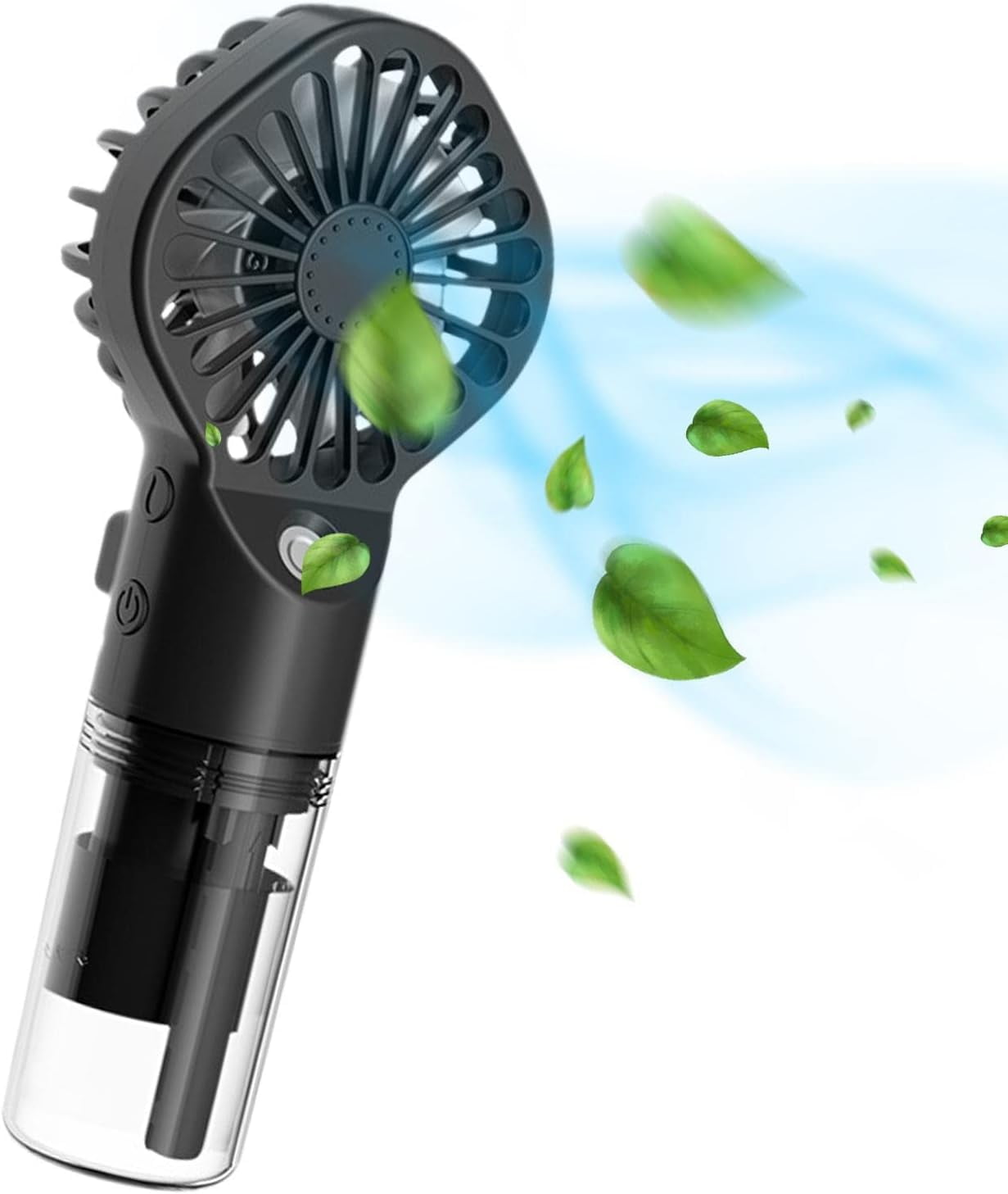 Portable Fan With Mist, Battery Powered Portable Misting Fan, Mini Fan