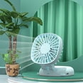 thumbnail image 1 of Portable Fan with USB Charging, 3 Wind Speed Settings, Rotatable and Foldable Base Desktop Fan, 1 of 8