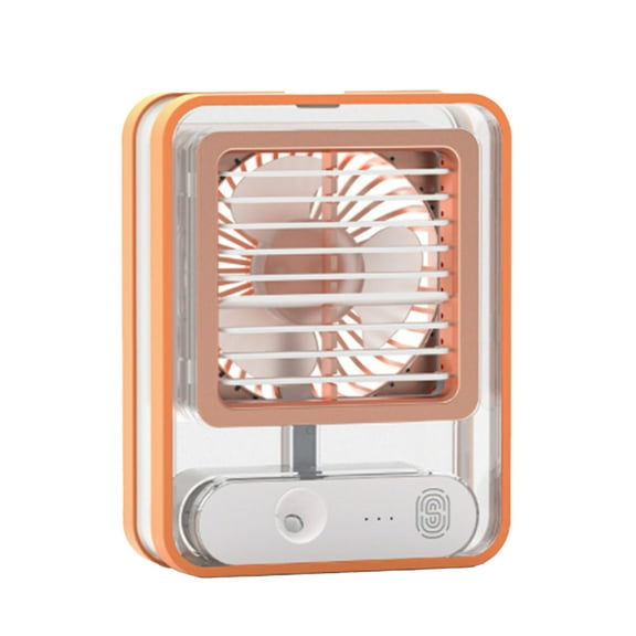 Portable Fanl,New Mini Fan,Usb Portable Chiller Desktop Mute Spray Water Conditioning Personal Air Cooler,3 Wind Speedss Ambient Light Mini Fans for Home Office Dorm Travel