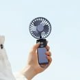 thumbnail image 1 of Portable Fans Under $50, Hwkond 5 Speed Desktop Folding Small Fan USB Charging Portable Handheld Small Fan LED Digital Display Hanging Necks Fan Bring A Hanging Rope, 1 of 6