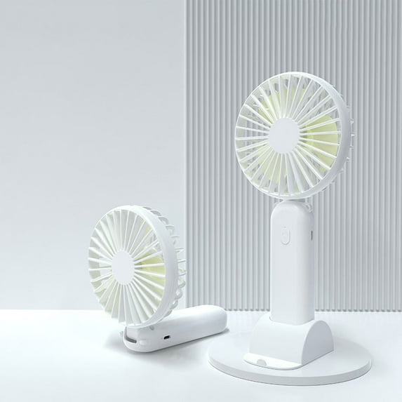 Portable Fans Under $50, Hwkond New Usb Handheld Fan- Reversible Fan Head- Vertical Blowing- 3 Wind Speeds- Mini Desktop Rechargeable Brushless Folding Easy Storage Small Fan