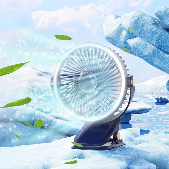 Portable Fans Under $50, Hwkond 2025 Desktop Clip- Handheld Small Fan Student Outdoor Night Light Supplementary Light Clip Fan Usb Charging Model