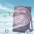 thumbnail image 1 of Portable Fans Under $50, Hwkond Card Fan Portable Five Speed High Capacity Battery Hanging Two Use Office Desktop Fan, 1 of 6