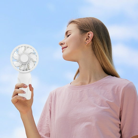 Portable Fans Under $50, Hwkond Handheld Small Fan 2025 New Usb Charging Fan Mini Portable Advertising Gift