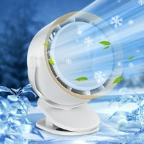 Portable Fans Under $50, Hwkond Tabletop Leafless Circulating Fan Mute Kitchen Dormitory Wall Hanging Fan USB Digital Display Fan