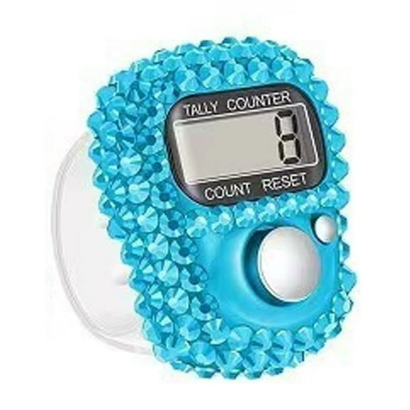 Portable Fashionable Crystal Finger Counter Suitable for Accurate Counting Multifunctional Use in Fitness and Inventory