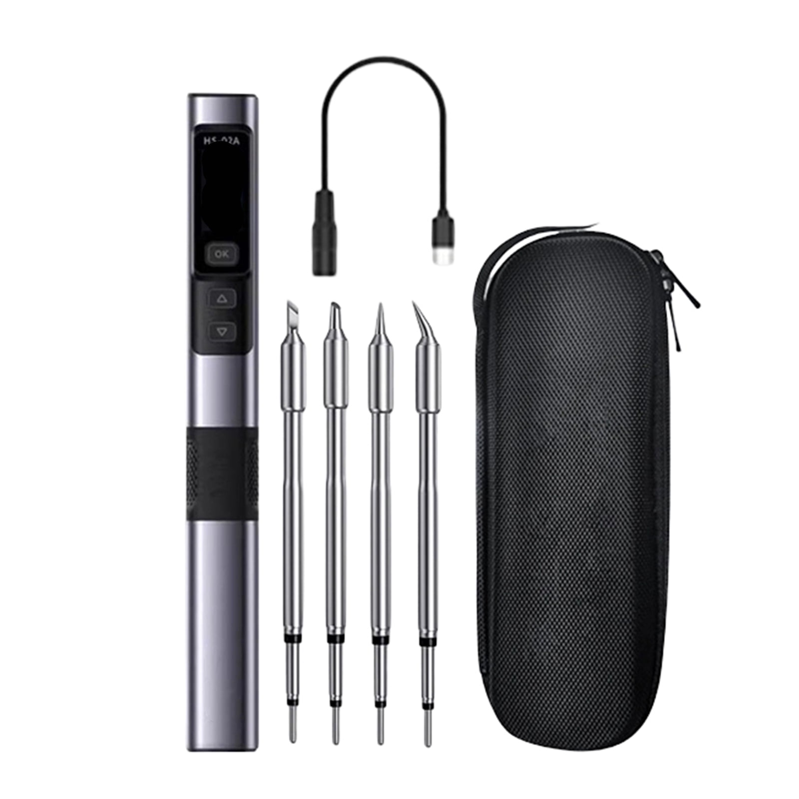 Portable Fast Heating 100W Soldering Iron Having Auto Sleep Mode to Prevent Dry Burns for Enhancing Safety
