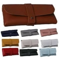 thumbnail image 1 of Portable Faux Leather Glasses Case, Flexible Sunglasses Pouch Slim Case for Women Men Eyeglass Case, 1 of 7