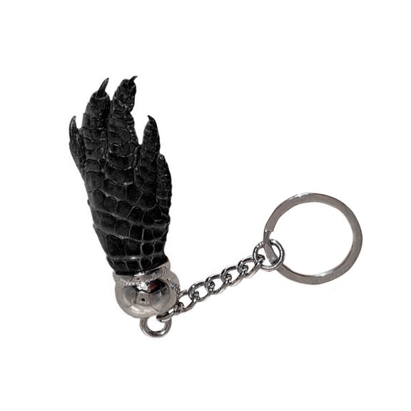 Portable Faux Leather Miniature Claw Shaped Keyring Stylish Men Keychain Fashionable Key Holder Backpack Ornament