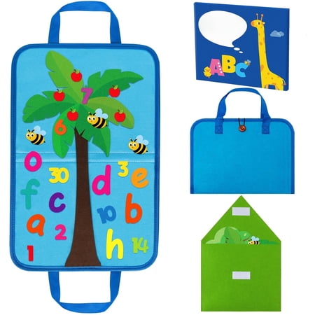 MALLMALL6 Felt Storyboard Kit with Alphabet Numbers Tree,1 Count