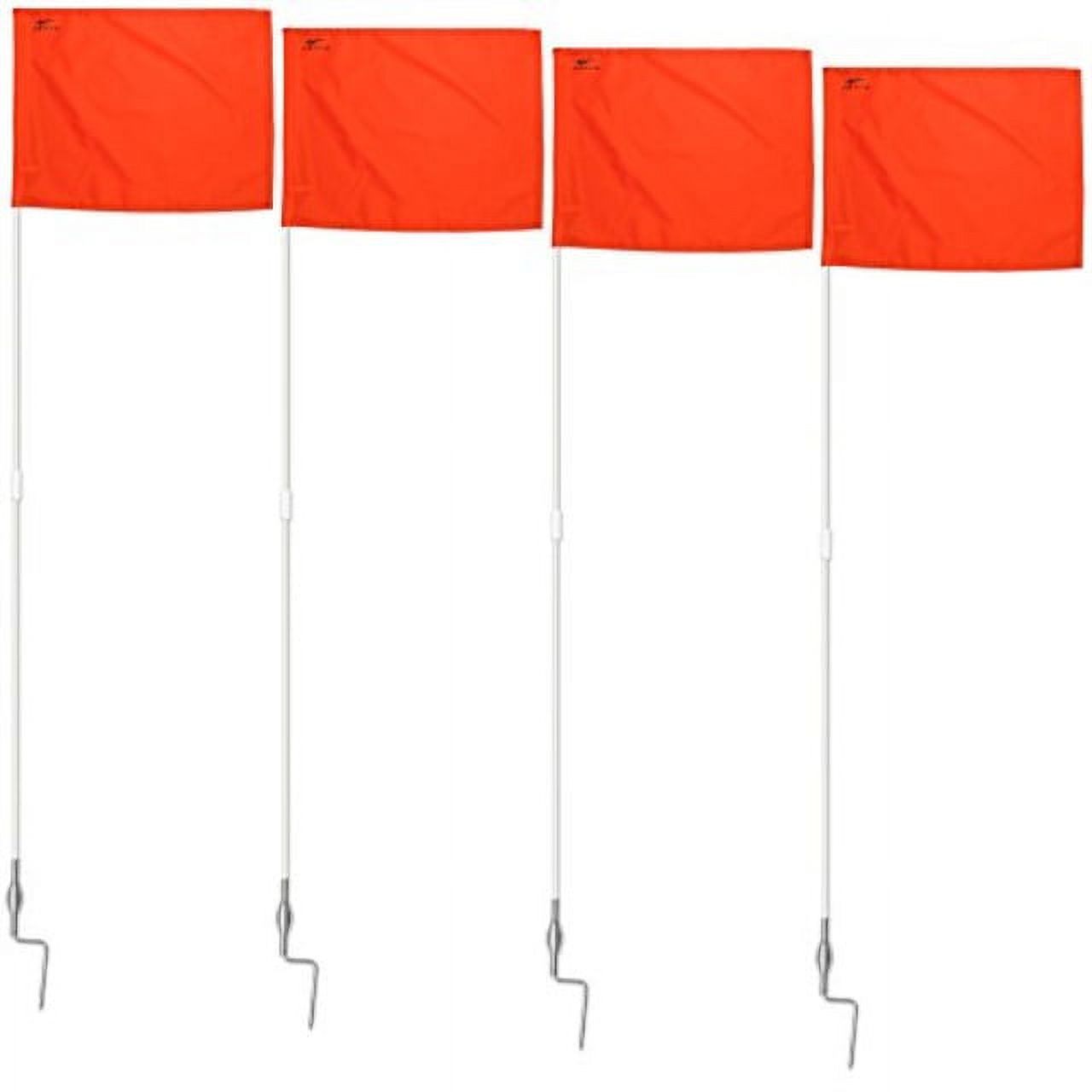 Portable Fiberglass Soccer Corner Flags with SpringLoaded Base Set