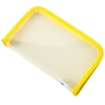 thumbnail image 1 of Portable File Bag,Plastic Zipper Bags,Small Pencil Case Storage Pockets,Transparent Pencil Pouch,8.46x4.84 inch Pencil Bags with Zipper,Multipurpose Pouch for Stationery,Office,Travel,Yellow, 1 of 8