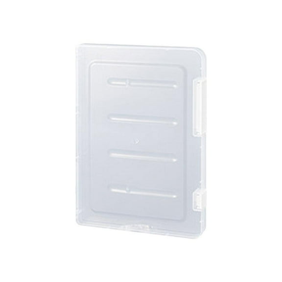 Portable File Box Transparent Box Office Supplies Holder Document Paper. A5 Thin White