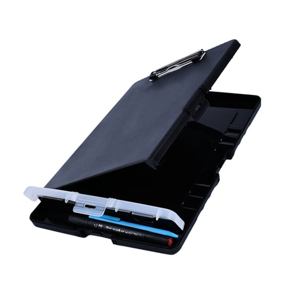 Portable File Case with Clipboard and Pen Case Letter Size File Folder Document Storage Box for Hospital Doctor Nurse