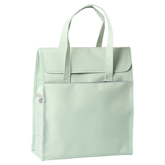 Portable File Folder Tote Bag with Handle, Rigid Insert Panels for Shape Retention, Letter Size Document Organizer