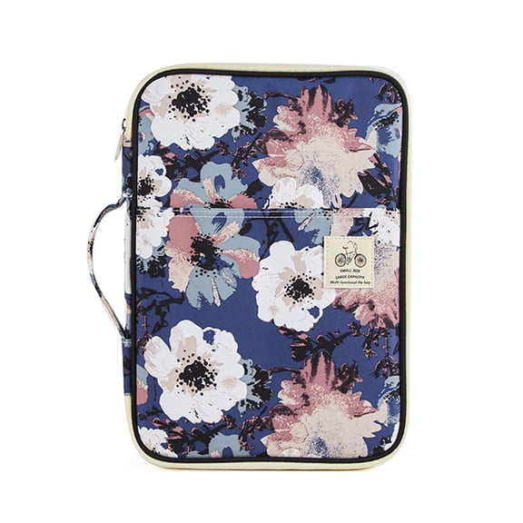 Portable File Folder Waterproof File Folder Bag 10 Pockets Documents Organizer Bag for Business Travel Meeting