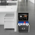 thumbnail image 1 of Portable File Storage Box Locking Mobile Business Case Aluminum Alloy File Lock Box, 1 of 12