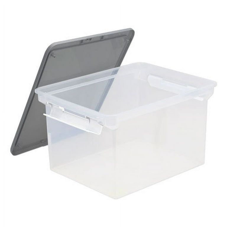 Portable File Tote with Locking Handles, Letter/Legal Files, 18.5 Portable File Tote with Locking Handles, Letter/Legal Files, 18.5