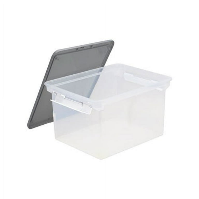 Portable File Tote with Locking Handles Letter/Legal Files