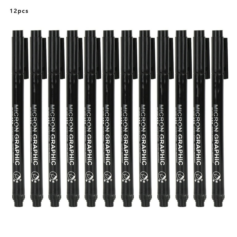 TOOLI-ART Micro-Line Pens 4 PACK Black, Fineliner, Multiliner, Archiva