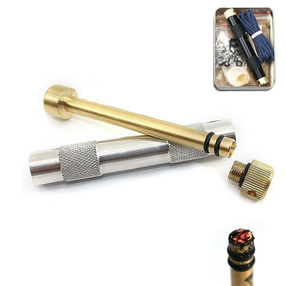 Portable Fire Piston Compression Ignition Fire Starter for Camping & Survival Gear Outdoor Emergency Instant Heat Ignition Tool 1-Pack