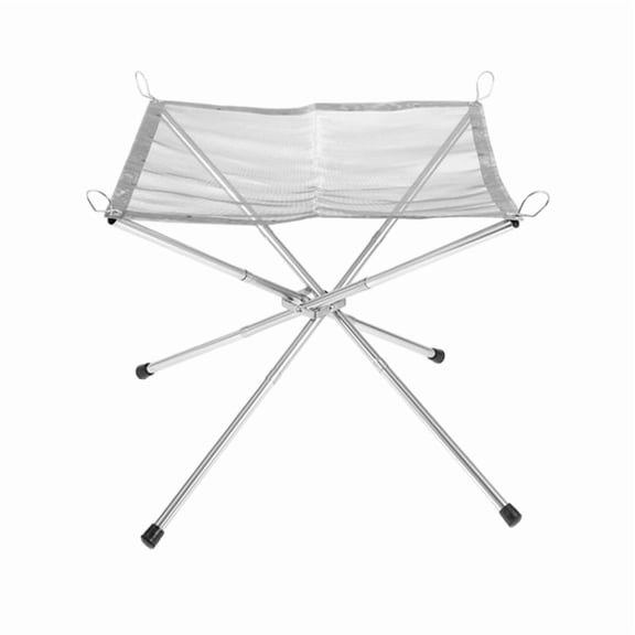Portable Fire Pit Outdoor Camping BBQ Mesh Fireplace Steel Backyard Rack Fire Quick Assembly Net Camping Grill Net