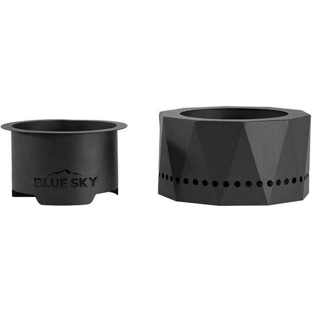 Portable Fire Pit, Portable Smokeless Fire Pit With Carrying Bag, Black