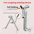 thumbnail image 1 of Portable Fire Water Pipe Storage Device All Metal Hose Reel Tool Foldable Manual Pipe Winding Device Farmland Irrigation, 1 of 7