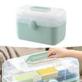 thumbnail image 1 of Portable First Aid Carrying Organizer with Compartments Family Bandages Car ,, 1 of 9