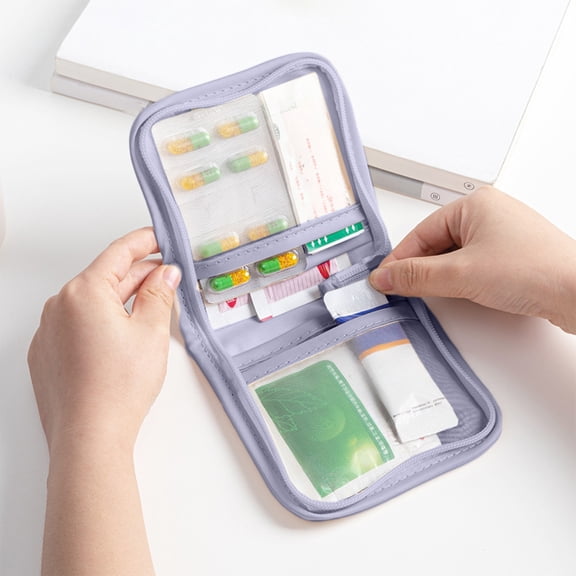 Portable First Aid Kit Empty Medical Bag Mini Emergency Kits for Outdoor Camping Hiking Adventures and Travel Safety Essential Supplies for Home Car and Workplace Preparedness Topliu