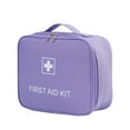 thumbnail image 1 of Portable First Aid Kit Essential Medicine Bag Oxford Cloth Medical Kit Rescues Pack Emergency Supplies Bag Handle First Aid Kit for Home Car Interior Outdoor Cycling Family Travel L Purple, 1 of 10