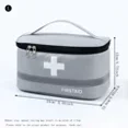 thumbnail image 1 of Portable First Aid Kit with Reflective Strip, Handheld Travel Medicine And Medication Storage Bag (1PC Gray L), 1 of 7
