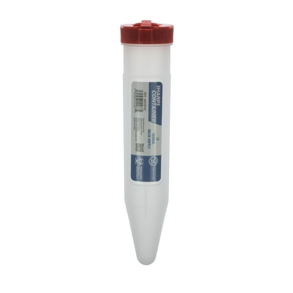 Portable First Aid Transportable Sharps Container with Locking Mechanism by Medical Sales Supply (Pack of 1)