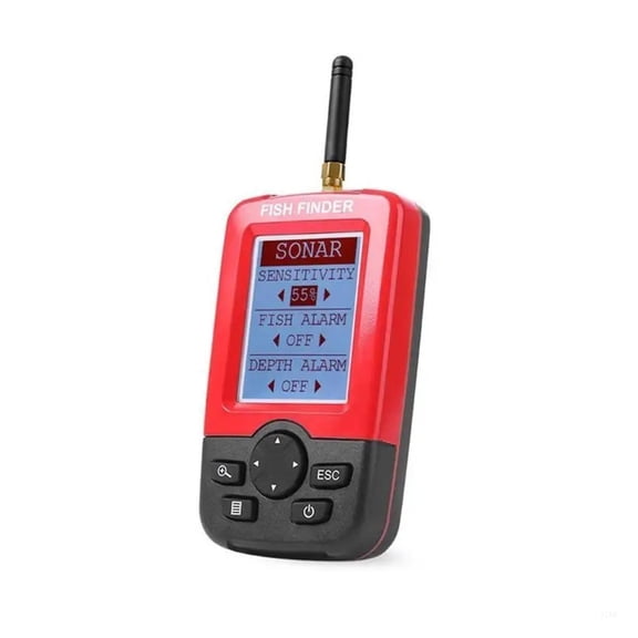 Portable Fish Finder Transducer Sonar Portable Handheld Fish Finder ,Clear Depth Display