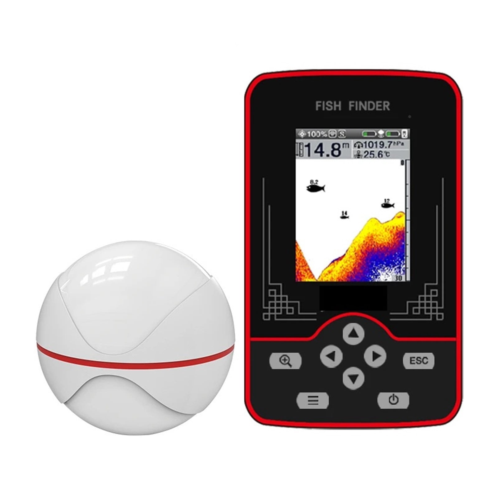 fish finders under $100 FF-1108-1 LUCKY 100M Fishfinder Sonar Transducer 12M Cable for Boat, Kayak, Ocean, Ice, Lake Fishing This amazing product is especially designed for amateur and professional fishermen alike Top 5 Best Fish Finder