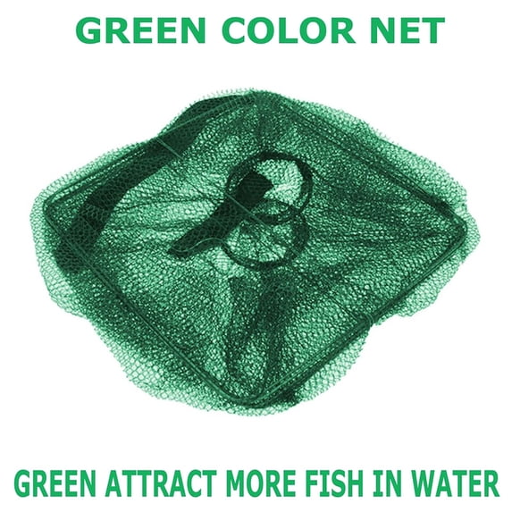 Portable Fish Trap and Lobster Net for Outdoor Fishing Adventures with 2-Way Entry Design and Compact Transport