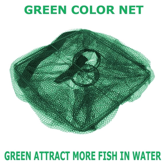Portable Fish Trap and Lobster Net for Outdoor Fishing Adventures with 2-Way Entry Design and Compact Transport