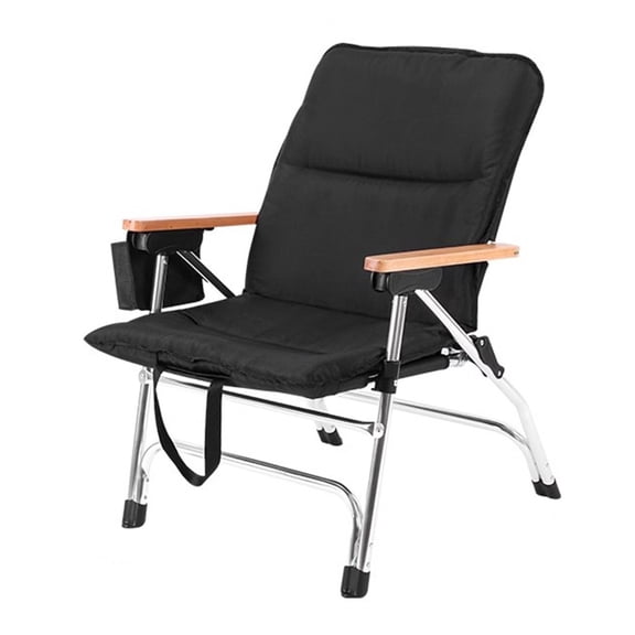 Folding Deck Chair Padded Camping Garden Fishing Chairs with Steel Frame,Adjustable Foldable Chair Dining Chairs 4-Position Recliner Deck Stool