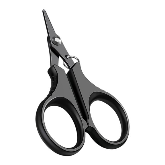 Portable Fishing Line Scissors With Serrated Teeth Braid Line Cutter Stainless Steel Fishing Scissor Plier Easy to Use