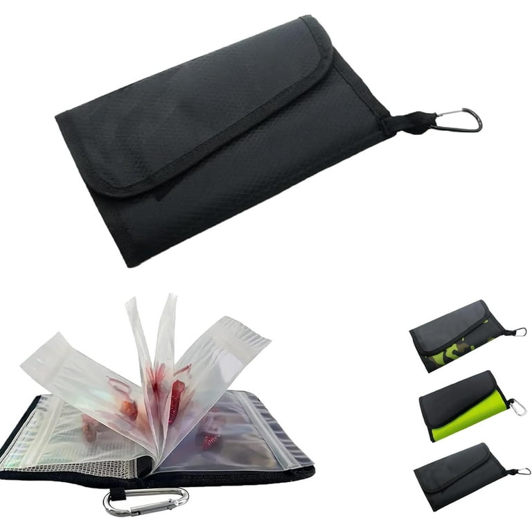 Portable Fishing Lure Multi-Layer Storage Bag with Buckle