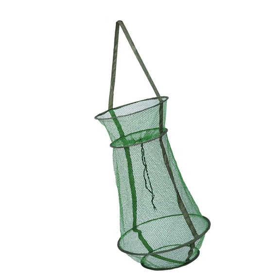 Portable Fishing Net Nylon Landing Net Cast Fishing Net Cage 3 Layer Round Folding Fish Shrimp Meshes Enduring