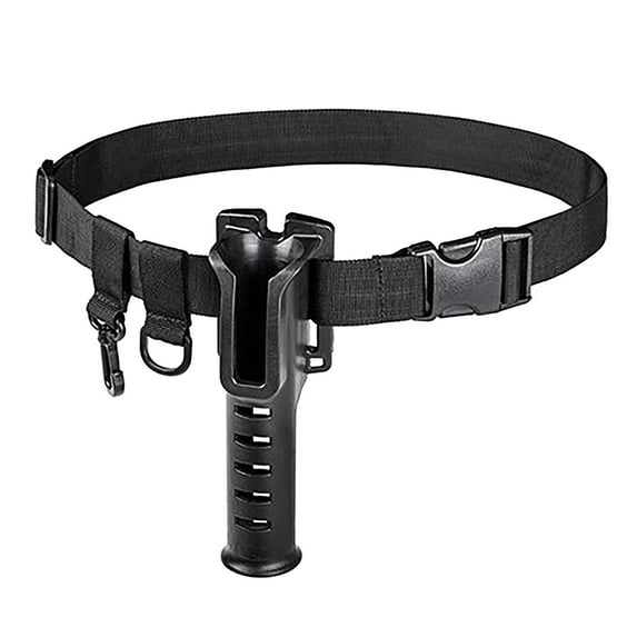 Portable Fishing Rod Belt Holder | Multi-function Quick Rod Rack | Hands-Free Pole Inserter for Fishing Vests & Waist Bags | Secure Rod Storage with Fasteners | 1-Piece Set
