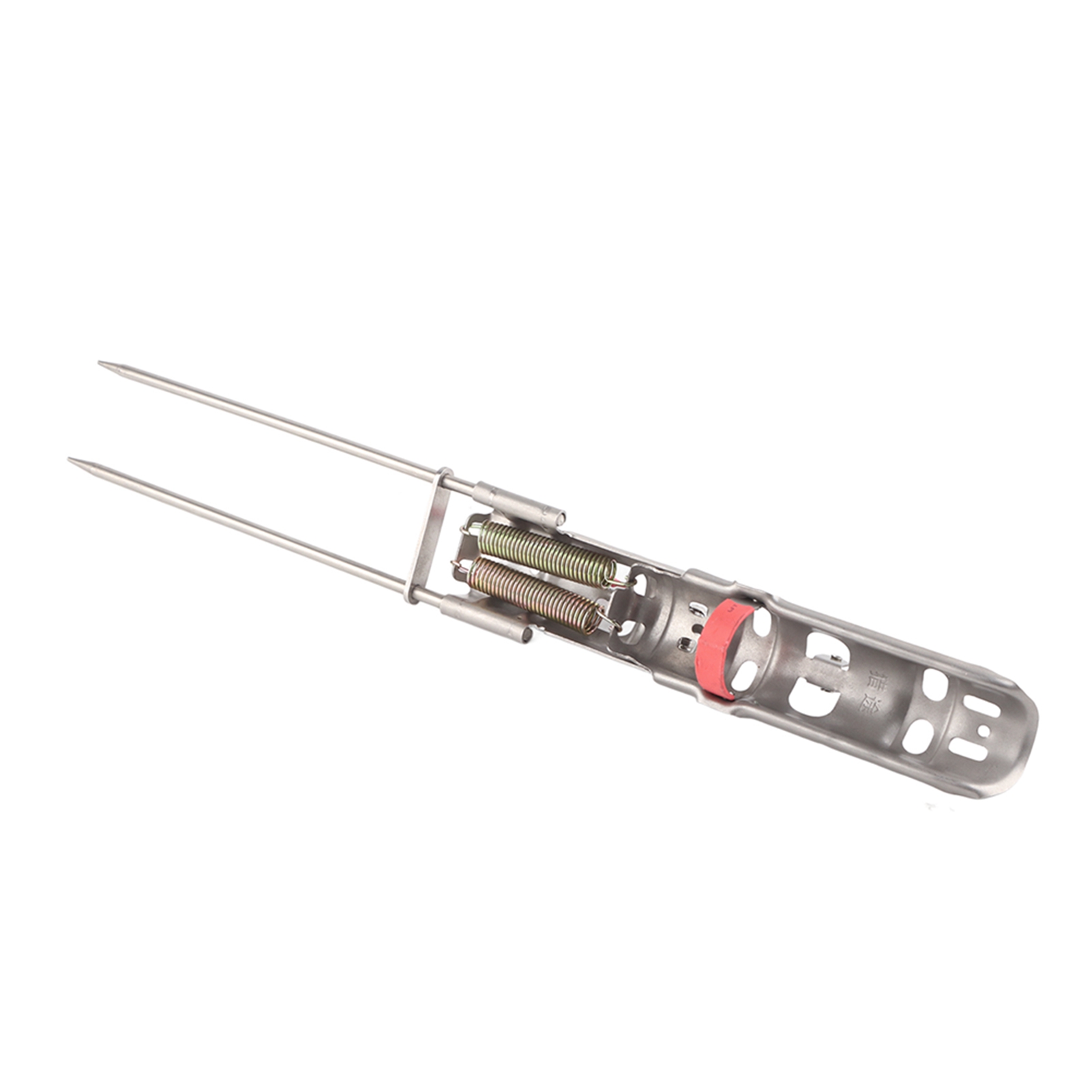 Portable Fishing Rod, Dual Spring Pole Tip Up Automatic Bracket