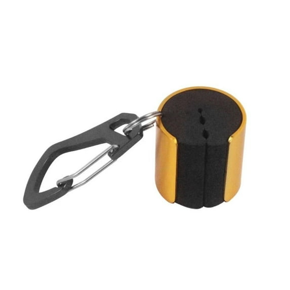 Portable Fishing Tackle Accessories Rotation Pole Holders 360 Degree Fishing Rod Holder With Keychain GOLD