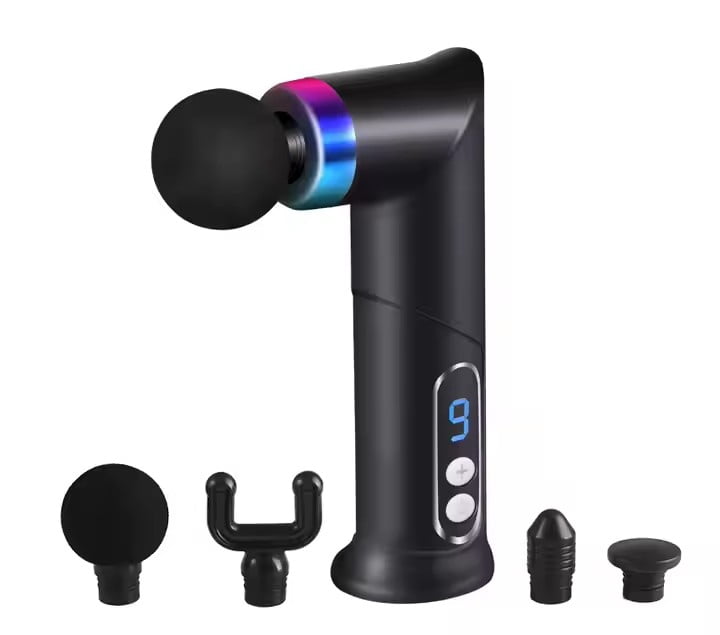 Portable Fitness Fascia Gun Electric Impact Massager Household Handheld Device for Sports Neck and Full Body Muscle Relaxation