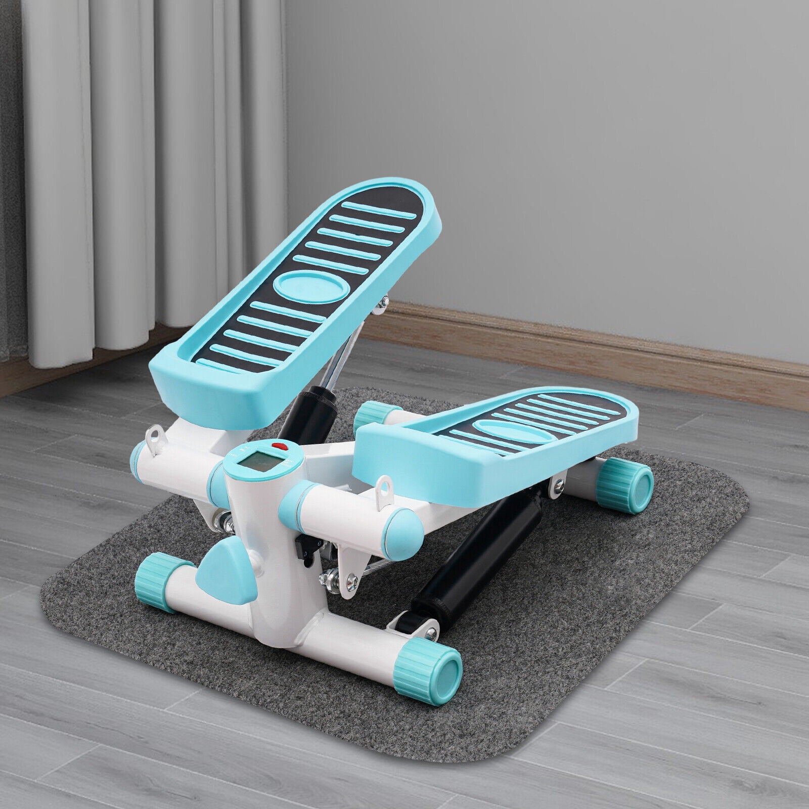 Portable Fitness Stepper Exercise Stepping Machine for Home Office Blue ...