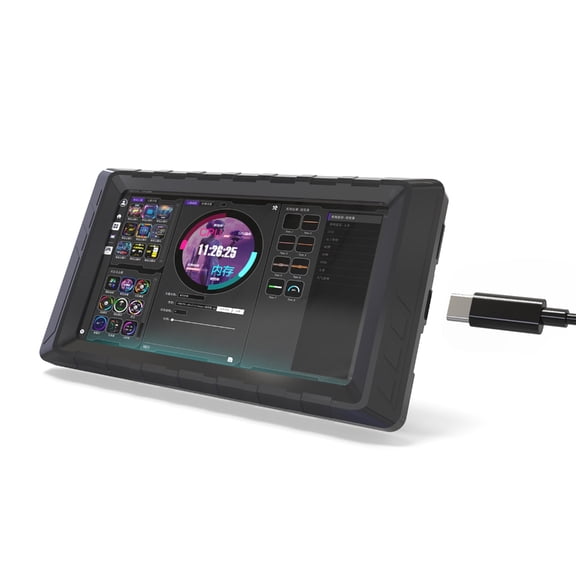 Portable Five LCD Display with 854x480 Resolution Dynamic Background Compatible Multiple Devices